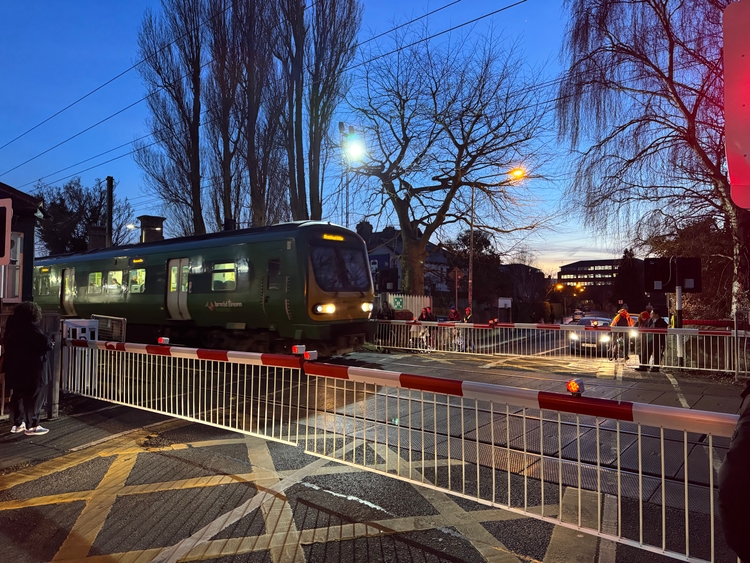 A train crossing