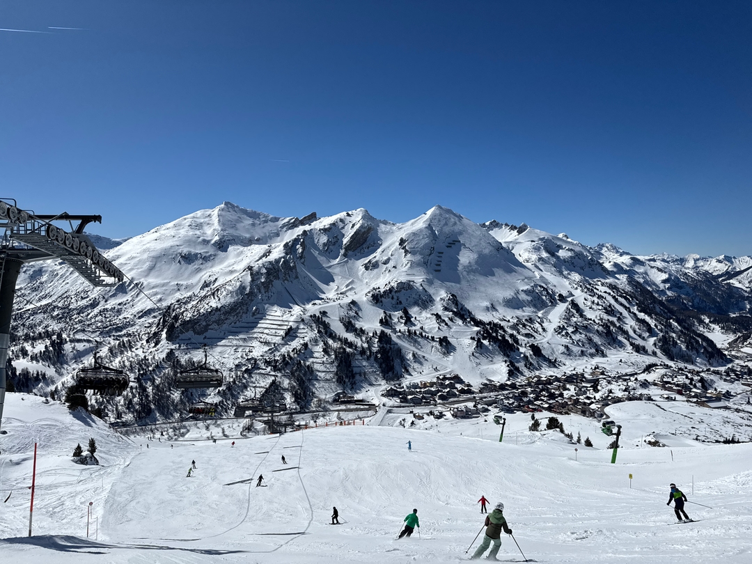 A triple-peak mountain