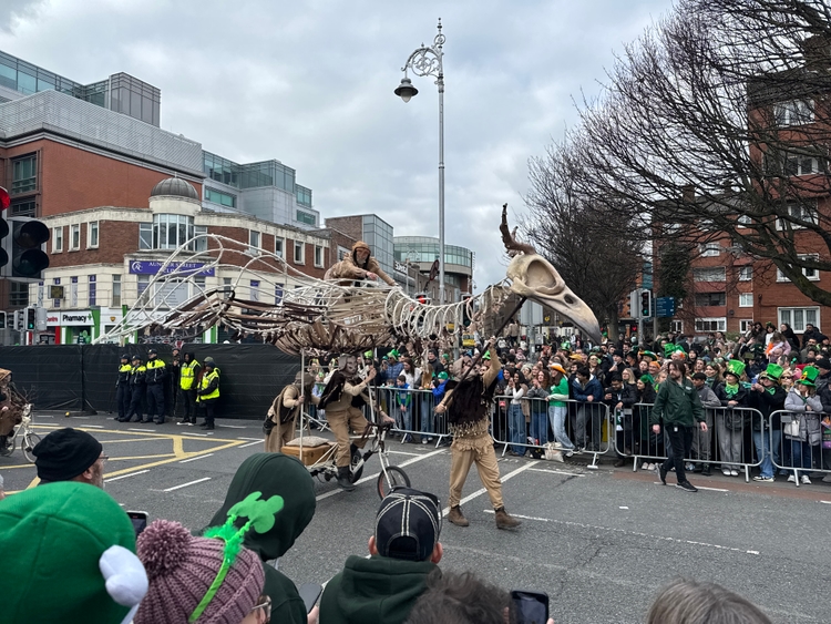 A bone bird float